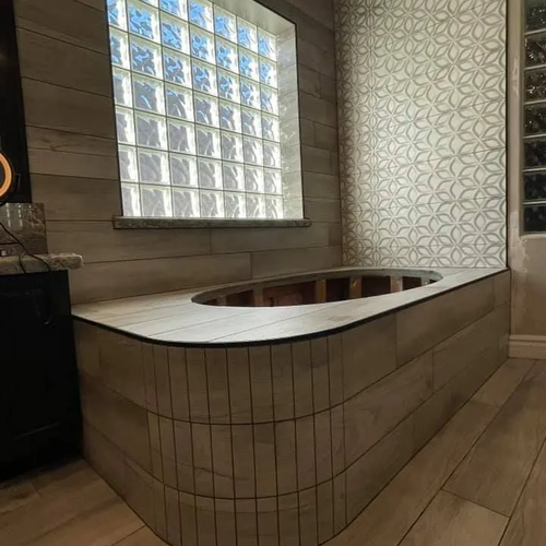 Bathroom remodel at Cornerstone Flooring Brokers in Glendale AZ