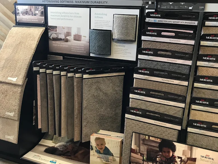 Flooring Showroom with a Mohawk and Smartstrand display