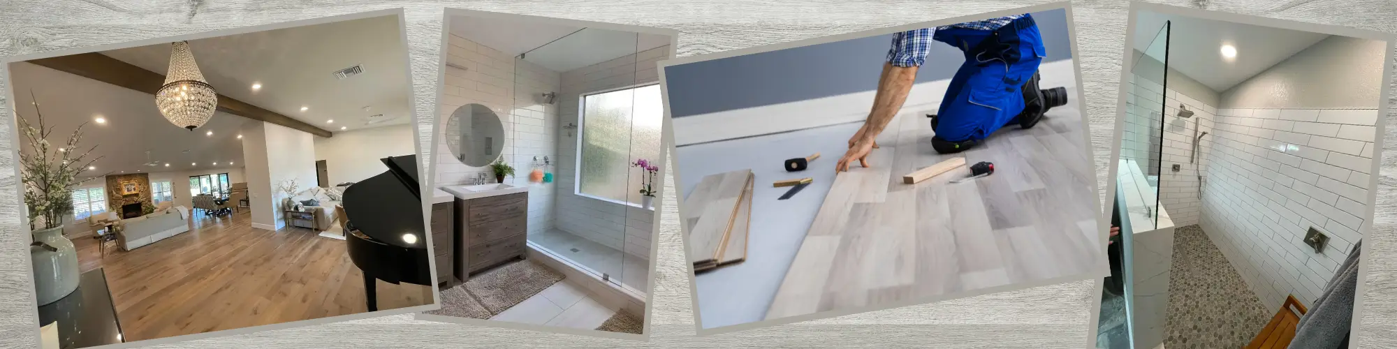 Installation services in Sun City AZ for flooring, backsplashes, shower enclosures