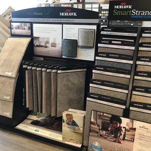 Mohawk flooring display at Cornerstone Flooring Showroom