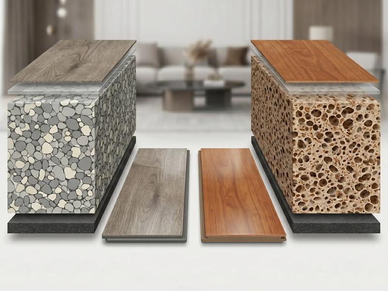 Stone Plastic Composite (SPC) and Wood Plastic Composite (WPC)